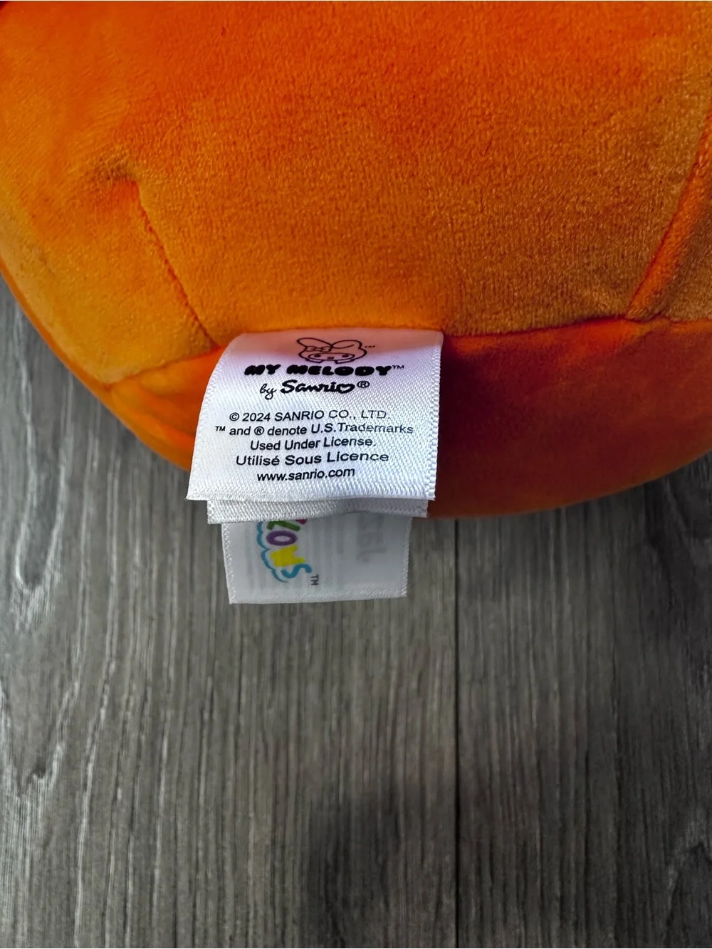 Squishmallows Orange Pumpkin Costume Plush Pillow